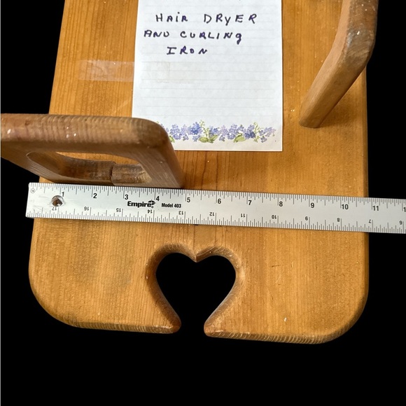 Rustic Heart Wooden Wall Organizer - Picture 6 of 7